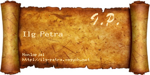 Ilg Petra névjegykártya